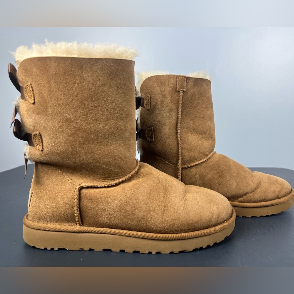 UGG Bailey bow II boots chestnut - Picture 4 of 7